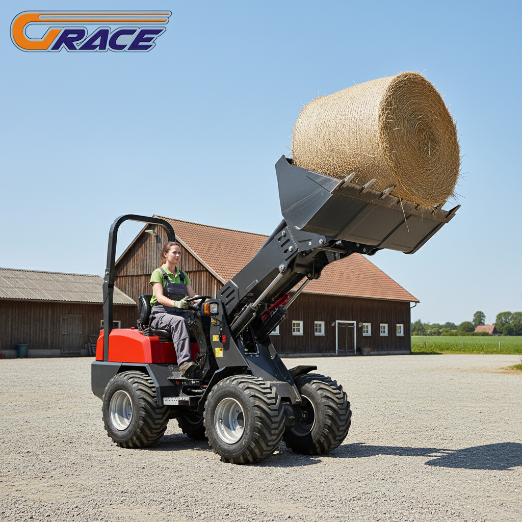 2Ton Telescopic Arm Loader wit - Farming Agriculture ulasan dan harga