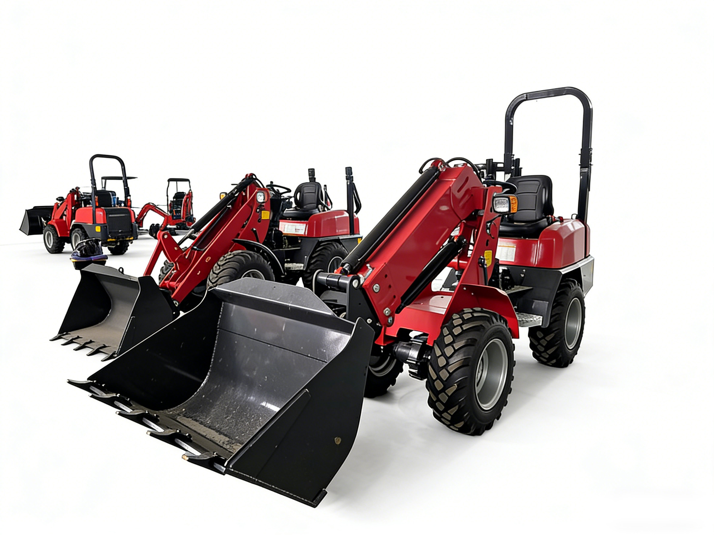 2Ton Telescopic Arm Loader wit - Farming Agriculture ulasan dan harga