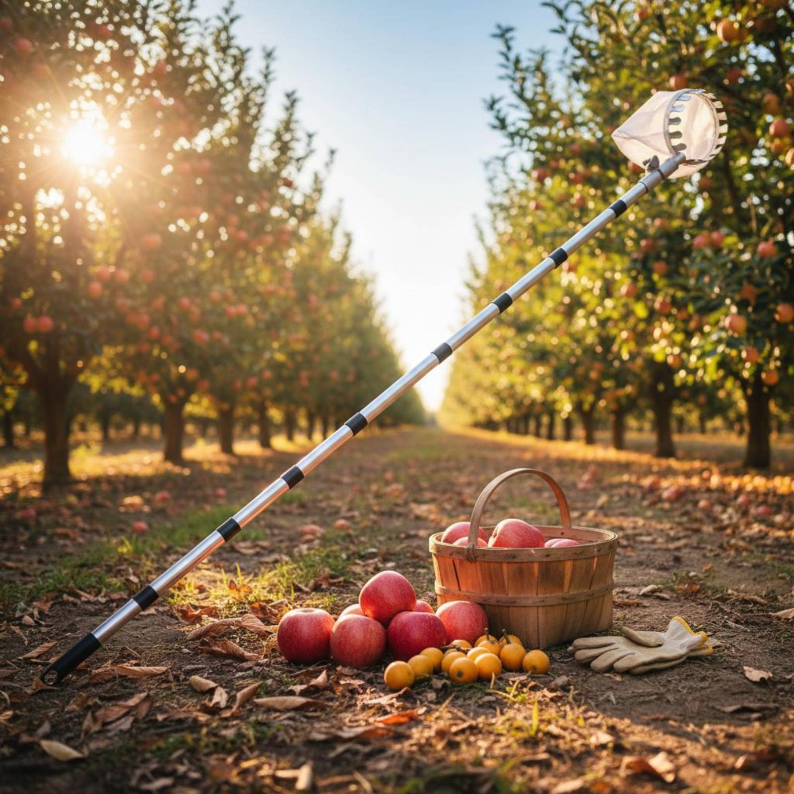 Fruit Picker with Net Bag Adju - Agriculture Farming Tool ulasan dan harga