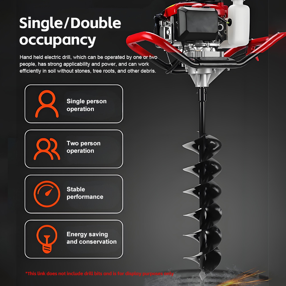 Ground Drill Petrol Hole Hole  - Agriculture Farming Tool ulasan dan harga